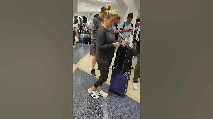 Line for AA Customer Service at ONE DFW Terminal