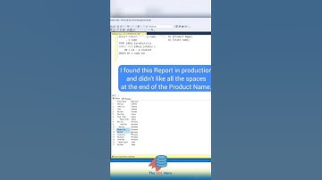 Removing spaces😱 #sql #sqlserver #database #dba #ssms #data #dataanalytics #dev #programming #it