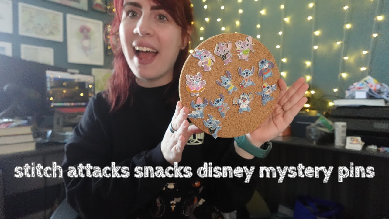 Opening up the 2025 Stitch Attack Snacks Disney Mystery Pin Bags