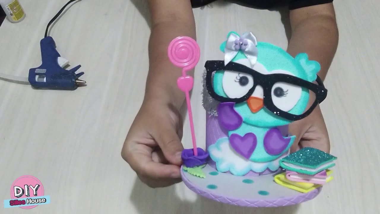 Porta treco de corujinha 