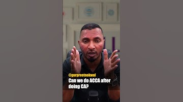 Can ACCA be done after CA?