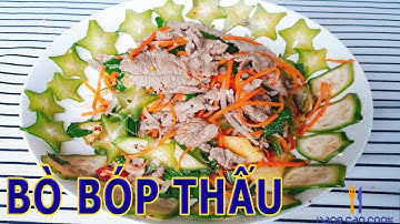 Cách làm GỎI BÒ BÓP THẤU đơn giản mà cực ngon ||  hang can cook