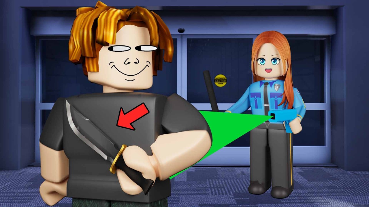 NAGING PULIS AKO SA AIRPORT AT HINULI ANG MASASAMANG TAO | ROBLOX Secure the Airport