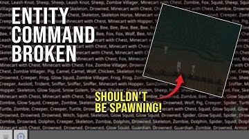 Minecraft Bedrock Entity List Command Broken in 1.20.10