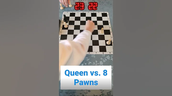 Queen vs. 8 Pawns: Who Wins? #shorts