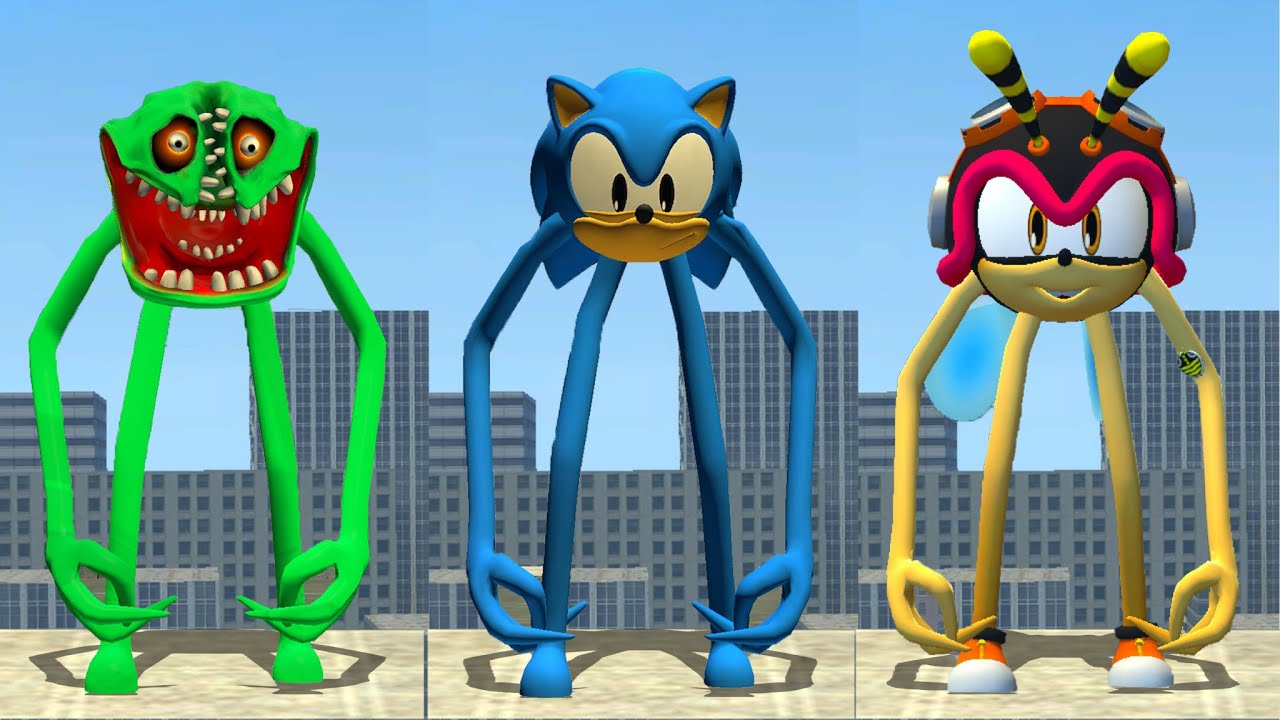 I BECOME NEW HUNGRY SNAKE INNYUME SMILEY'S vs SONIC EXE SMILEY'S vs CHARMY SMILEY'S in Garry's Mod !