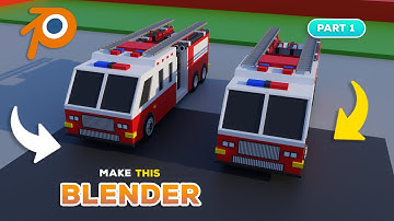 Modeling a Fire bus in Blender ( Super easy and Fast ) Part 1