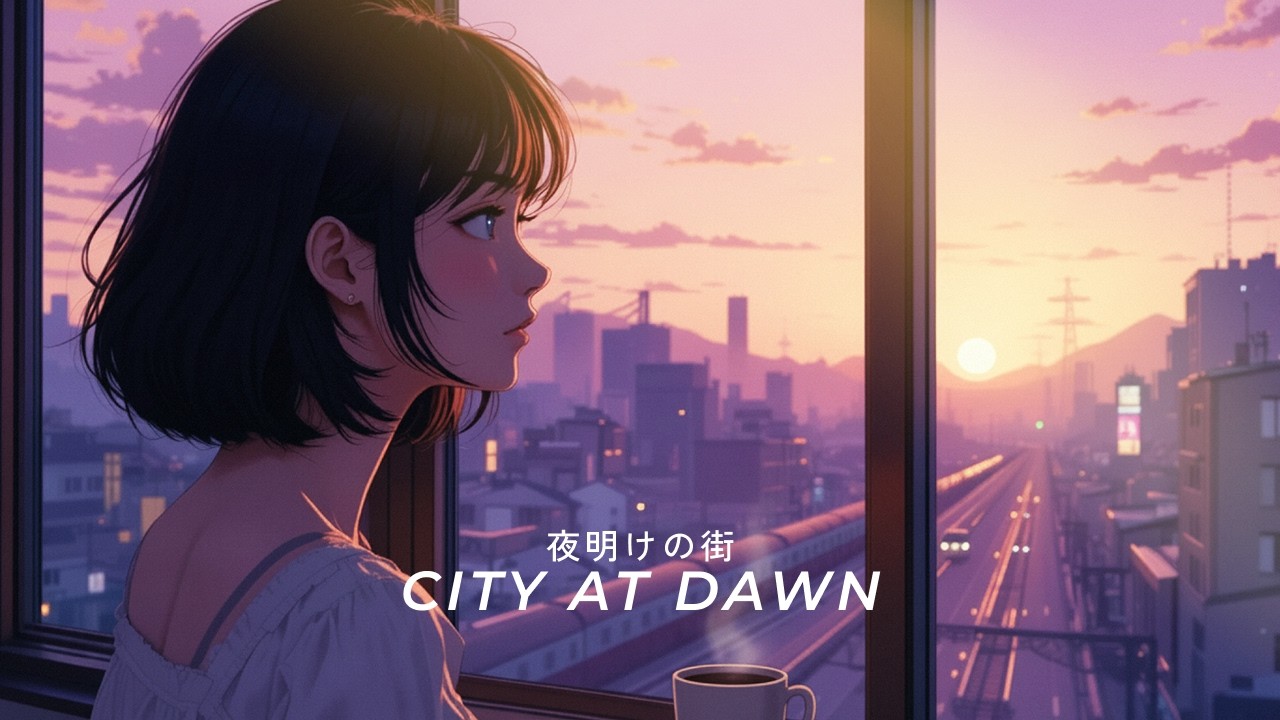 Taiken Ayama　【街の夜明け】 80s Japanese City Pop | 夜明けの街 (City at Dawn) | LYRIC VIDEO