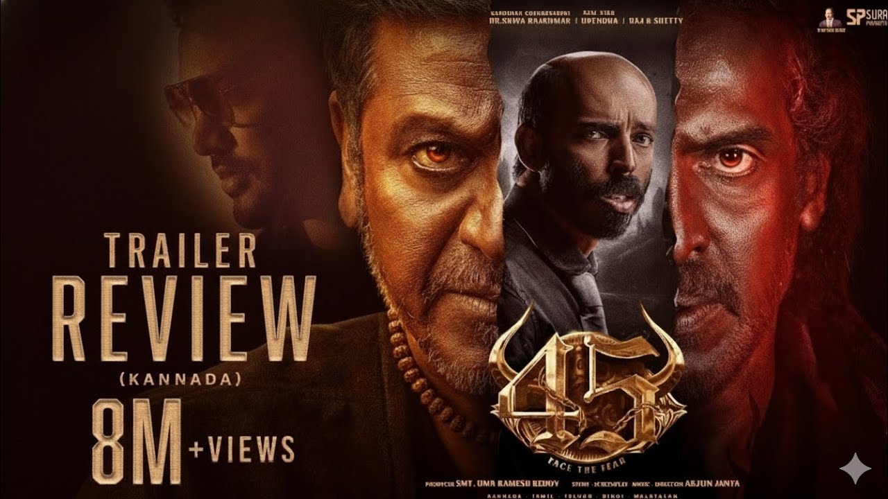 45 Movie Trailer review | Thriller Ganster| Reviewale 