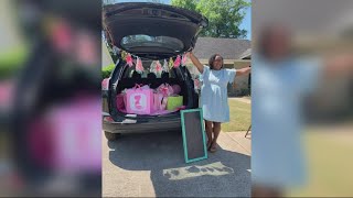 Drive-by baby shower in North Augusta