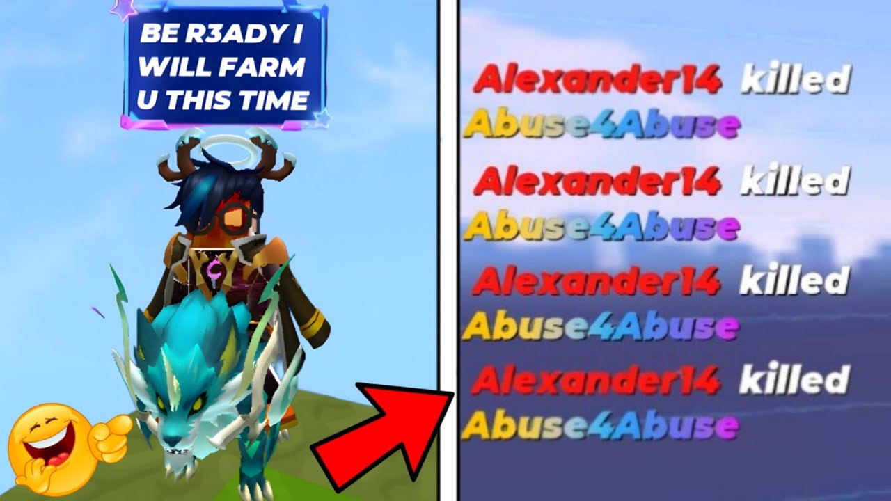 Spam killing a Toxic Player (Blockman Go)