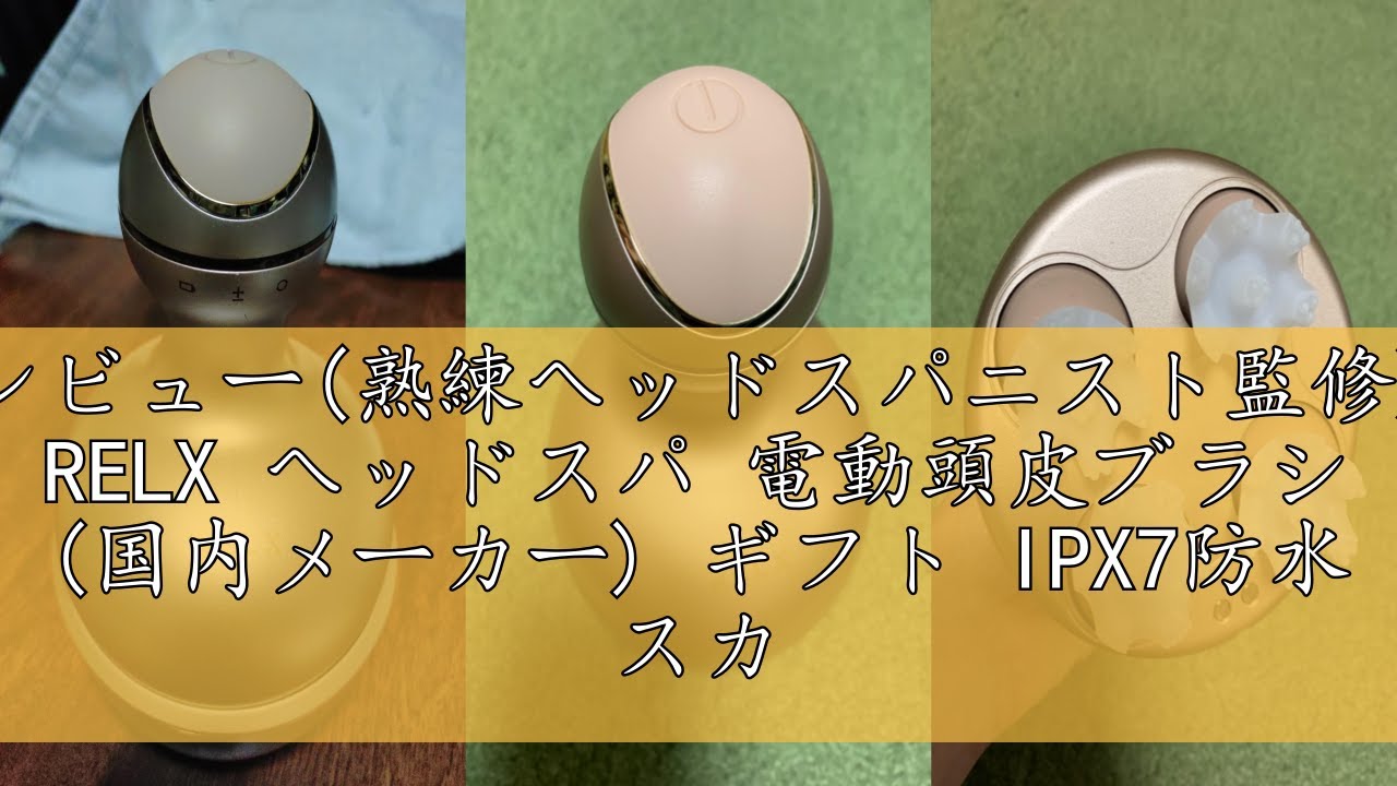 レビュー(熟練ヘッドスパニスト監修) RELX ヘッドスパ 電動頭皮ブラシ