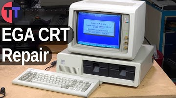 IBM 5154 EGA CRT Monitor Repair...Eventually