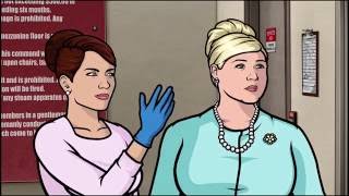 Archer - Cheryl's gloved handjob