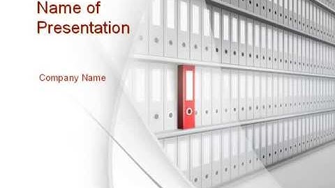 Archive Folder PowerPoint Template