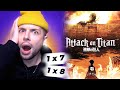 🤯🔥 L'ATTAQUE DES TITANS - SAISON 1 EPISODE 7 ET 8 | VF | REACTION (EXTRAIT)