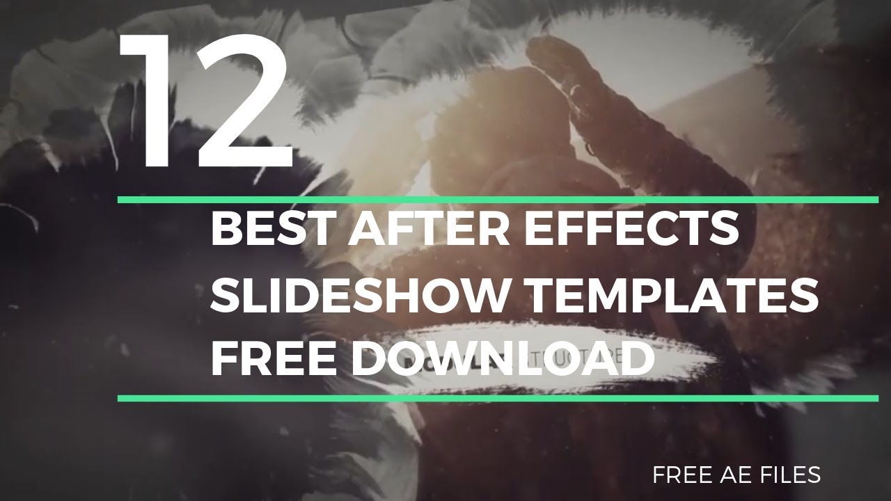 Free After Effects Slideshow Templates After Effects Templates Youtube