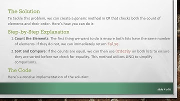 Check if Two Lists Are Equal: Maintaining Order with LINQ in C#