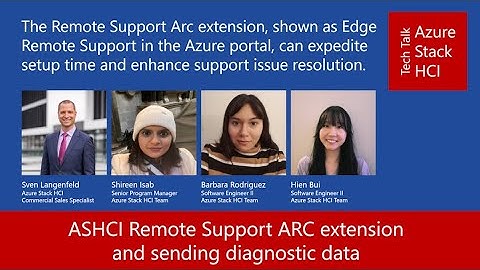 Azure Stack HCI Remote Support ARC extension and sending diagnostig data