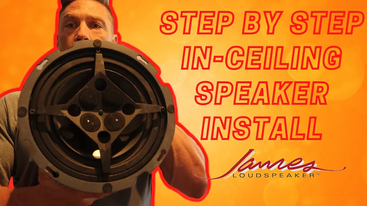 In-Ceiling Speaker: How to install James Loudspeaker QXC820