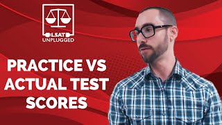 LSAT Practice vs Actual Test Scores
