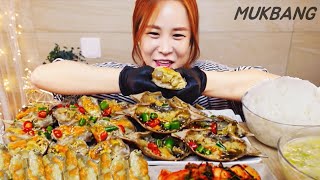 SUB) Soy Sauce Marinated Crab Kimchi Spicy chili peppers Korean food MUKBANG ASMR eating show