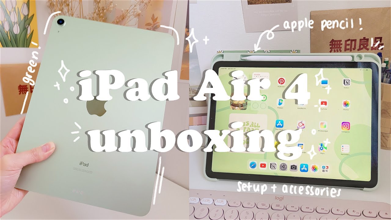 ☁ iPad Air 5 (blue) 2022 unboxing + accessories
