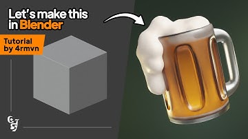 " How to make stylized beer mug in blender "