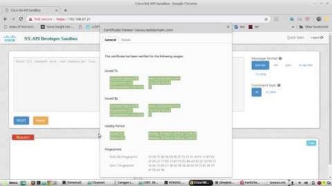 Install Cisco nexus NXOS api HTTPS certificate  | CLI nxapi certificate httpscrt httpskey