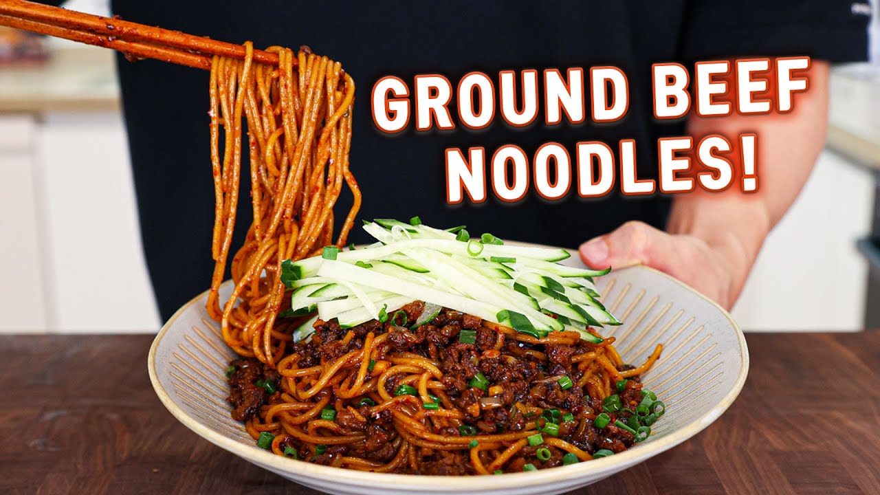 These 15 Minute Ground Beef Chili Garlic Noodles Will ... - YouTube