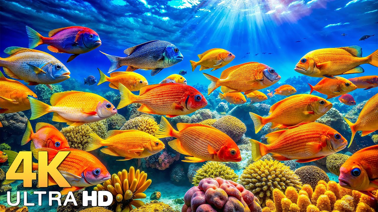 Underwater Wonders 4K - Amazing Fish, Coral Reefs & Sea Animals - Peaceful Aquarium Experience #4