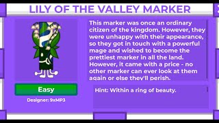 How to get Lily Of The Valley Marker (WASHABLE KINGDOM) - Find The Markers