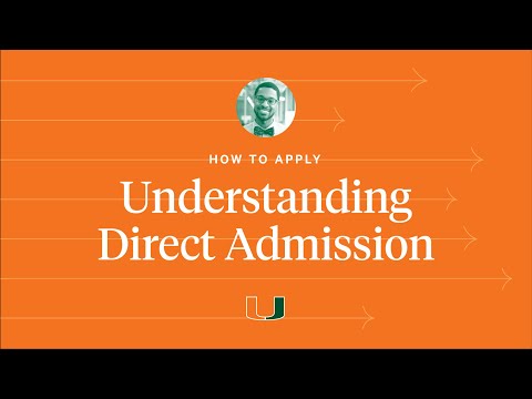 How to Apply: Direct Admission