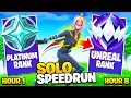 Platinum to unreal solos speedrun in 8 hours chapter 5 fortnite ranked