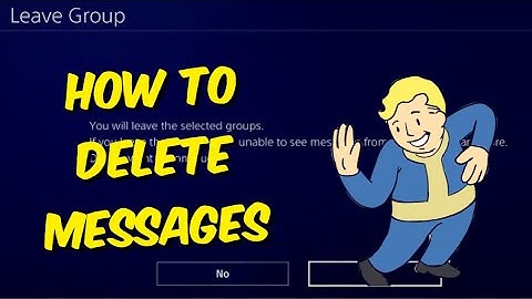 How To Delete Messages On Your PS4