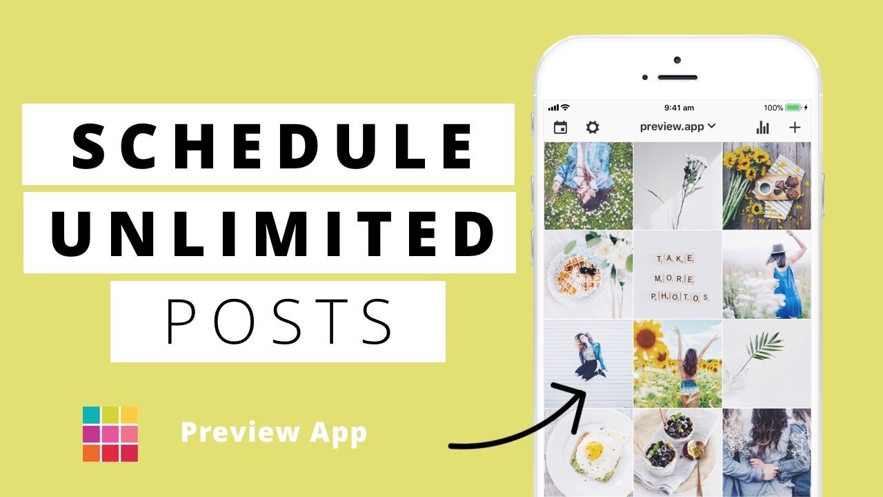 Scheduling Instagram Posts in Preview App (free) - YouTube