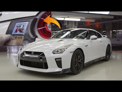 Nissan GTR logo process in factories