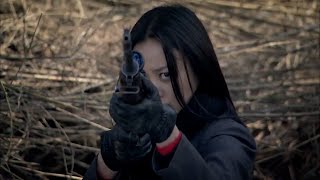 Anti-Japanese Movie! Japanese sniper hides for an assassination, receiving a headshot from a beauty.