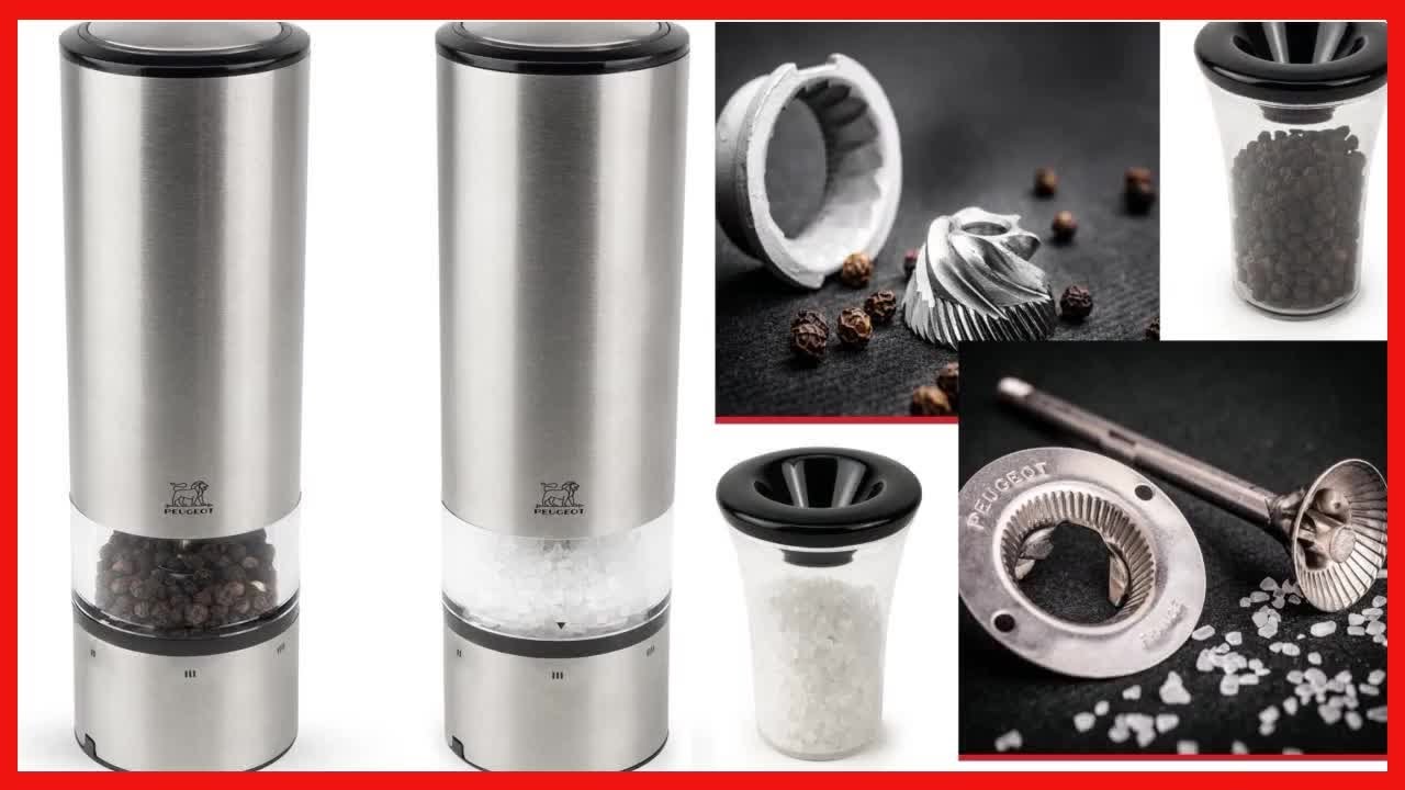 Cuisinart Rechargeable Electric Salt & Pepper Mill Set in Brushed