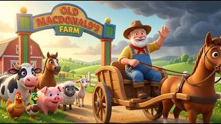 Old MacDonald Had a Farm | Fun Farm Animal Song for Kids | Horse, Cow & Ducklings Funberry Friends screenshot 5
