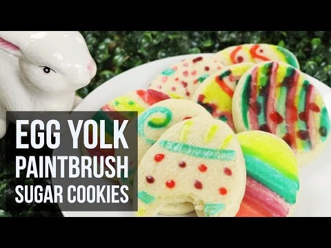 Egg Yolk Paintbrush Sugar Cookies | Easy Kid-Friendly Easter Cookie Recipe by Forkly