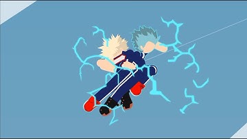 DEKU VS BAKUGO - ANIMATION STICK NODES