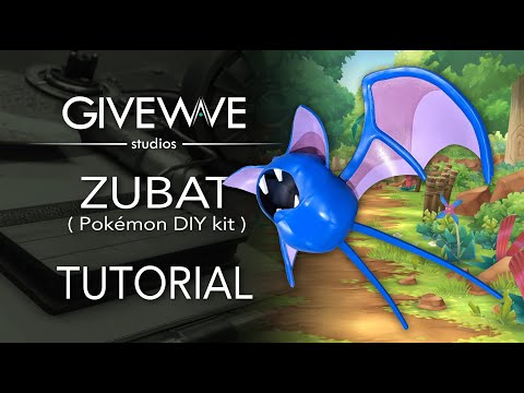 Zubat Pokemon EVA foam prop ( TUTORIAL ) with PDF Pattern download @GiveWaveStudios