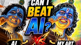Can I Beat AI? | AI Art vs My Drawing Challenge 🎨🔥