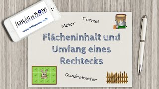 Flächeinhalt und Umfang eines Rechteck berechnen