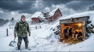 Sie hielten seine unterirdische Scheune für verrückt – bis jedes Tier den Schneesturm überlebte