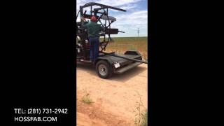 HFPW 1000 POLY-PIPE WINDER RE-BANDER Trailer