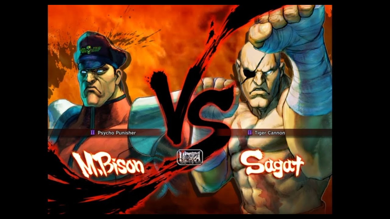 M.Bison vs Sagat by Random Select Best of 5 Challenge Duo Battle Intense Fight USF4