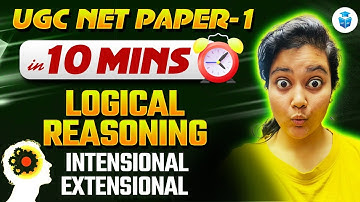 UGC NET Paper 1 Logical Reasoning ✅ Intensional Extensional | UGC NET in 10 Min by Aditi Mam