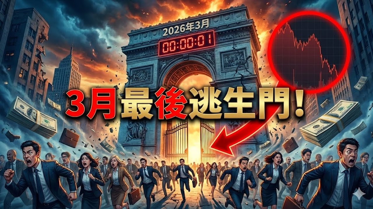 2026年3月将是“最后逃生门”！华尔街资金正在疯狂撤退，普通人现在的每一个决定都关乎生死！#華爾街資金 #經濟崩潰 #金融危機 #存錢 #投資
